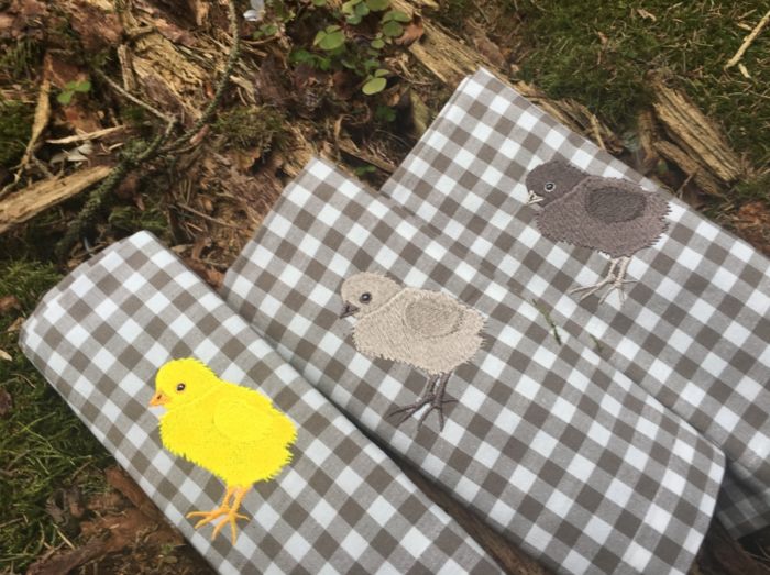 - LINUM Serviette mit Küken